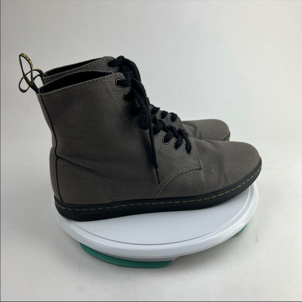 Like New Dr. Martens Alfie Airwave Canvas Gray Boots - Menβs 10 - Womenβs 11 - Picture 8 of 8